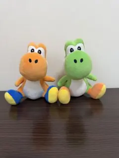 スーパーマリオ ヨッシー ぬいぐるみ　ミドリヨッシー　オレンジヨッシー