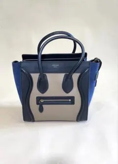 【超美品】最終値下:セリーヌ ラゲージ マイクロ ブラウン/ブルースエード