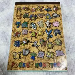 ポケットモンスター　メモ帳　メモパッド　ポケモン　レトロ