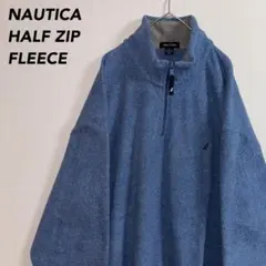 《刺繍ロゴ》NAUTICA ノーティカハーフジップフリースジャケットスウェット