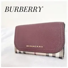 【BURBERRY】ノバチェック コンパクトウォレット コインケース