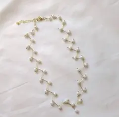 ネックレス　フェイクパール レディース 贈り物 首飾り アクセサリー 首輪 華奢