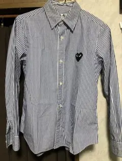 PLAY COMME des GARÇONS ストライプシャツ M 美品のサムネイル