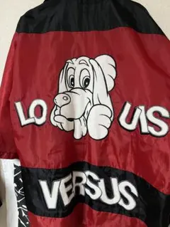 LOUIS LOUIS ナイロンジャケット レッド ブラック