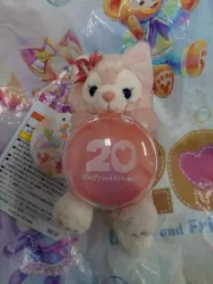 新品ダッフィーアンドフレンズ20周年リーナベルぬいぐるみチャームカラフルハピネス