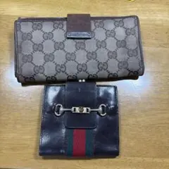 GUCCI グッチ GGキャンバス 財布 ヴィンテージ　長財布