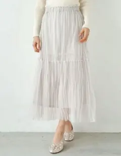 earth music&ecology　ワッシャーチュールスカート