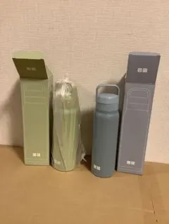 ユニクロ　炭酸対応　ステンレスボトル　水筒　セット