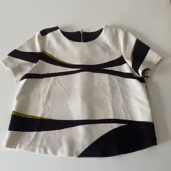 ZARA BASIC 半袖トップス Mオフィス 個性 おしゃれ ブラウス