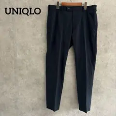 ユニクロ　感動パンツ　ウルトラライト　スラックス　ネイビー　L相当