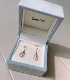 Canal 4℃ K10 しずく型ピアス クリスタルストーン付き - メルカリ