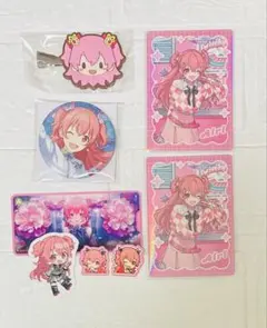 プロセカ★メロパレ★桃井愛莉★トレカ★特典缶バッチ★前髪クリップ