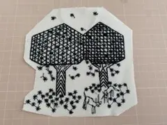 シ*ん様 ミナペルホネンパニーニバッグmori no hoshi 刺繍大