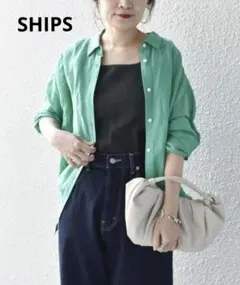 SHIPS シルク100%シャツ 洗える