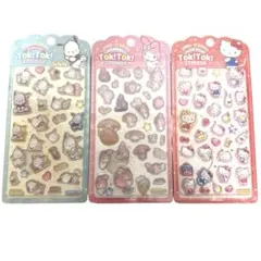 ボンボンドロップシール　ハローキティ　マイメロ　ポチャッコ　サンリオ　3枚セット