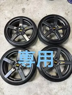 20inch RMPタイヤホイールセット4本 4本特価) 18×8.5J +45 5/120-73 RMPレーシング R50 (BKR) MID マルカ