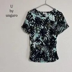 ユーバイウンガロ 半袖Tシャツ 花柄 総柄 ストレッチ トップス カットソーのサムネイル