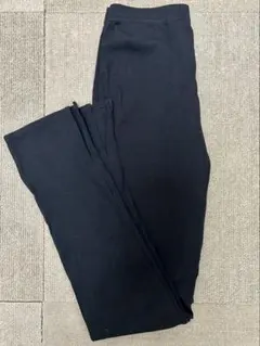 UNIQLO リブスリットレギンス(10分丈) ブラック Mサイズ
