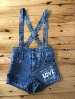 ANAP GIALサロペット デニム ショートパンツ