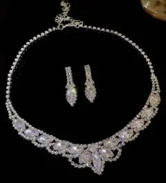 結婚式 披露宴 ブライダルアクセサリー ネックレス ピアス 二次会 前撮り