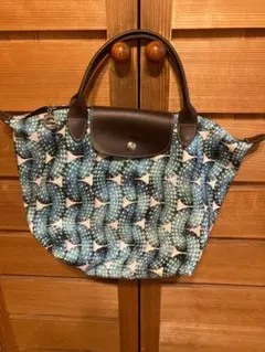Longchamp トートバッグ 総柄 ブルー系のサムネイル