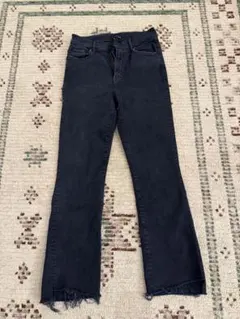 【MOTHER/マザー】FADED BLACK INSIDER CROPブラックのサムネイル