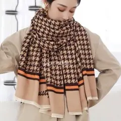 ベージュ❤️千鳥格子❤️チェック❤️ヴィンテージ❤️ 千鳥柄❤️ ストール