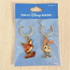 【新品未開封】ズートピア キーチェーン ニック ジュディ 東京ディズニーリゾート