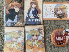 カラフルピーチ　えと　展示会トレーディングカード5枚、ねじまき缶バッジ