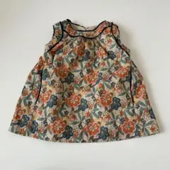 CARAMEL花柄ノースリーブワンピース 3Y vintage flower - メルカリ