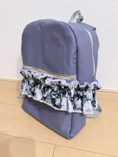 ハンドメイドリュック　リバティフリル　バッグパック　フリルバッグ　⚠️少し訳あり