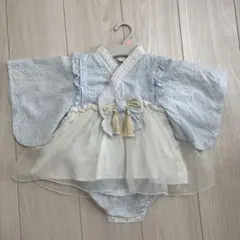 【美品】バースデイ Cottoli コトリ 袴ロンパース ベビー袴　70 水色