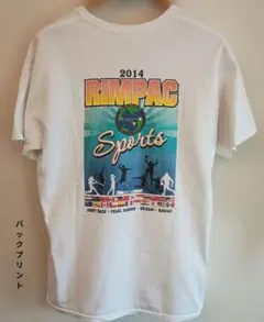 希少 2014年 米軍 RIMPAC ハワイ ミリタリーTシャツ ギルダン L
