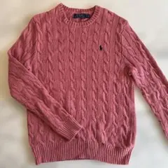 Polo Ralph Lauren ピンク ケーブルニットセーター