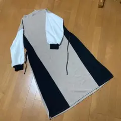 【めるたん様専用】 Switch 韓国服　ロングワンピース　切替　ニット　シャツ