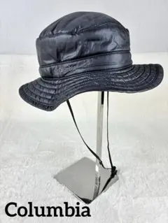 【美品】コロンビア 中綿入り バケットハット パッカブル 黒 S/M 男女兼用