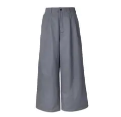 完売 Feels. WIDE TUCKED TROUSERS GRAY