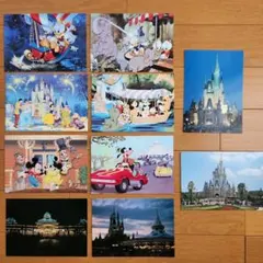 東京ディズニーランド　ポストカード　昭和レトロ