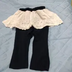 フリル付きスカート付きレギンス　スカンツ