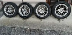 中古スタッドレス14インチ4穴ホイールセット ヨコハマブリザック