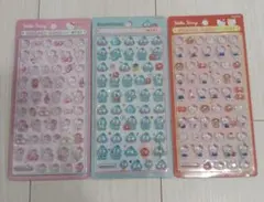 ボンボンドロップシール ミニ サンリオ ハンギョドン ハローキティ 3枚セット