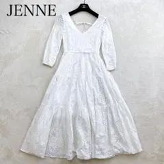 JENNE　ジェンヌ　コットンレースワンピース　レディース　ホワイト　Ｓサイズ