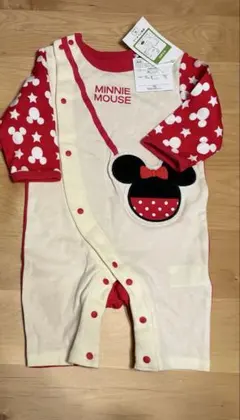 【新品】西松屋　ミニーちゃん長袖プレオール60-70