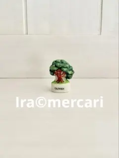 ヴィンテージフェーブ オリーブの木 フェーヴ フランス製 ミニチュア 陶器