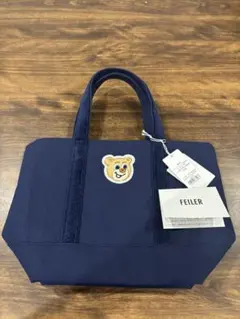 フェイラー オールドテディワッペントートバッグ(小)WEB限定アイボリー