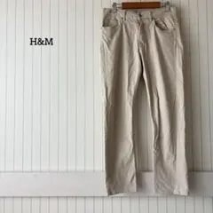 H&M スキニーパンツ チノパン ストレッチ ベージュ カジュアル オフィスのサムネイル