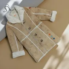 カステルバジャック　キッズ　 　フェーク　ムートン　コート　130