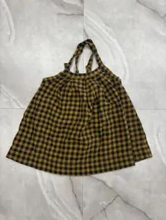 organic zoo チェックワンピース 3-4y