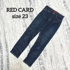 【レッドカード】デニムパンツ ジーンズ テーパード 23 インディゴ レディースのサムネイル