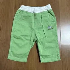 klädkåp kladskap クジラ刺繍 緑色 コットンパンツ